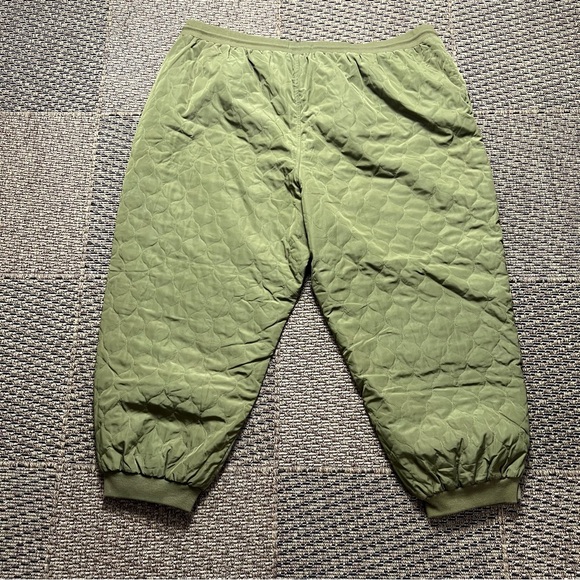 Sandy Liang x Target Quilted Joggers 3X Olive - Picture 2 of 5